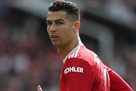 Ronaldo turning before training from Manchester United