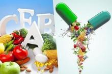 3 vitamins, as the human body needs the most