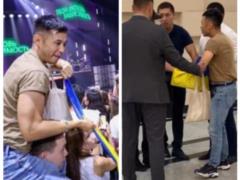 In Kazakhstan, peepers with blue-yellow ensigns were not allowed to attend a concert at the support of Ukraine - video