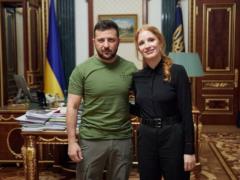 Another Hollywood star: Jessica Chastain visited Kyiv