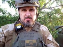 Oleg Sentsov in military uniform showed a photo from the front line:  