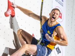 Украинец Болдырев выиграл золото мультиспортивного чемпионата Европы в скалолазании