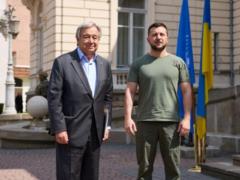 UN Secretary General Antonio Guterres arrives in Odessa