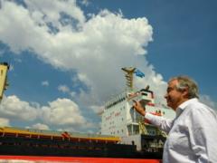 UN Secretary General welcomes ship with Ukrainian grain in Istanbul