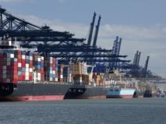 Port workers of the UK went on strike after the railway workers
