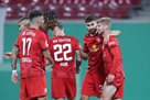 Leipzig s bid for the group stage of the Champions League has become visible