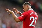Antoni scoring in his debut match for Manchester United