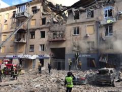 Three people were pulled out from under the rubble of a house in Kharkiv