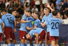 Goland s double helped Manchester City defeat Sevilla