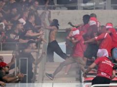 German and French fans staged a massacre in the stands before the match of the Conference League