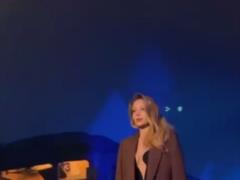 Tina Karol in a dress with a revealing neckline walked along the Kyiv metro and surprised passengers