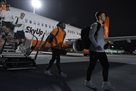 Shakhtar arrived in Warsaw for the Champions League match against Celtic