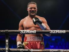 The British boxer won by knockout and became a contender for the fight with Usyk