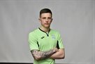 Trubіn defending the gates of the youth national team of Ukraine in the match from Slovakia
