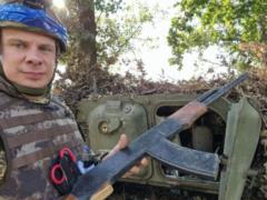 Dmitry Komarov showed what the invaders came to the war with: wooden machine guns and training grenades