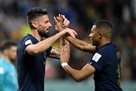 Mbappe and Giroud were inspired to wear t-shirts with gravures of the Australian flag