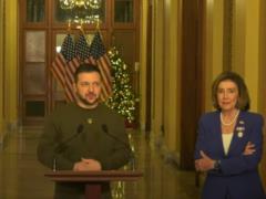 Перед выступлением в Конгрессе США Зеленский встретился с Пелоси