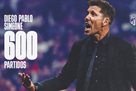 Сімеоне провів 600 матчів на чолі Атлетіко