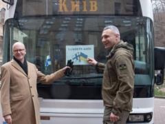 Kyiv received three passenger buses from the Finnish city of Tampere - Klitschko