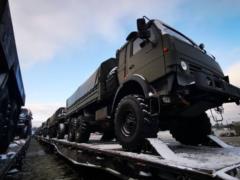 Another echelon with military equipment of the Russian Federation arrived in Belarus