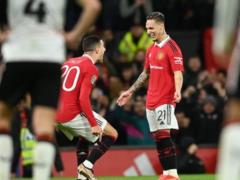 Manchester United defeating Charlton, Newcastle defeated Leicester in the League Cup
