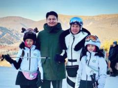 Kamaliya with her husband and children showed how she went skiing in the Carpathians