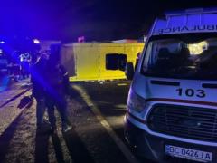 Near Lviv, a bus collided with a truck: 20 people were injured