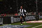 Tyson scoring a goal in his debut match for PAOK, having missed three wins on the field