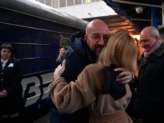 Charles Michel arrived on a visit to Kyiv
