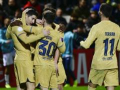 Barcelona crushed the club of the third division on the way to the 1/4 finals of the Spanish Cup