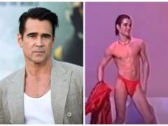 Video with 18-year-old Colin Farrell in one red thong is actively distributed on the Web