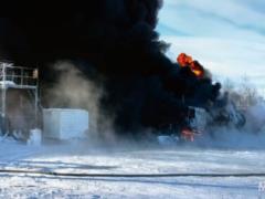 Russia is on fire again: an oil depot is on fire in Angarsk