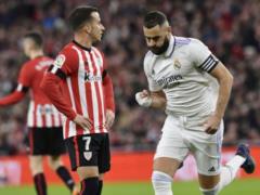 Real Madrid beat Athletic and close to Barcelona - Benzema caught up with the legend of  