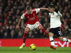 Helped to snatch victory: Arsenal recognized Zinchenko as the best player of the match against Manchester United