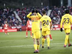 Barcelona beat Tsygankov s new team to break away from Real Madrid at the top of La Liga