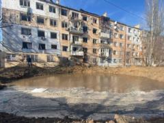 В следствии российских обстрелов Херсона почти 10 000 человек остались без электричества