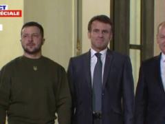 Зеленский прибыл в Париж и встретился с Шольцем и Макроном