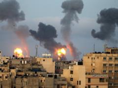 The IDF attacked the Gaza Strip in response to the launch of missiles into Israel