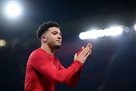 Sancho Viide in the basis of Manchester United for the Europa League match against Barcelona