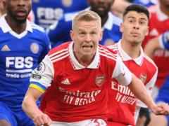 Zinchenko otrimaya best score for the match against Leicester