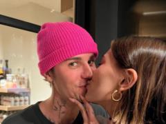 Justin Bieber s wife congratulated him on his 29th birthday with frames of their tender kisses