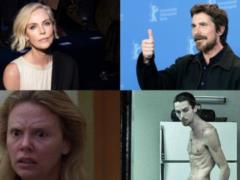 Actors, like drastically changed for the role: Bale lost 30 kilos, and Theron gained 23