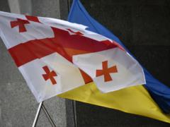 Anthem of Ukraine sounded at protests against anti-democratic law in Batumi