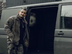 Kolya Serga showed up with his 60-year-old military father, who serves at the front
