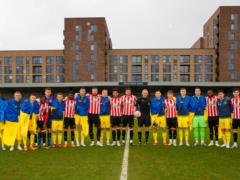 The national team of Ukraine before the match with England beat the reserve team of the Premier League