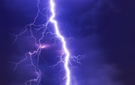 Showing footage of the reverse movement of lightning