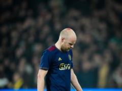 Ajax footballer smashed his head to blood by an opponent s fan in a Dutch Cup match