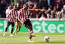 Nameless streak interrupted: Towne missed first of 23 penalties for Brentford