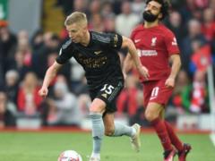 Zinchenko reacted emotionally to his pardon at the match against Liverpool