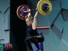 19-year-old Ukrainian won three silver medals at the European Weightlifting Championships